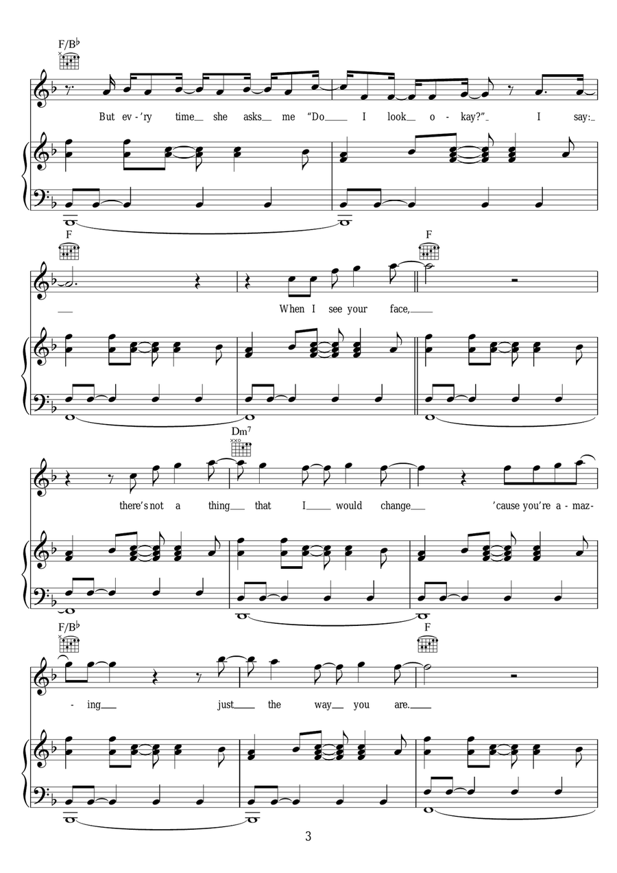 Just The Way You Are Just The Way You Are Acoustic Guitar scores gallery preview page 3