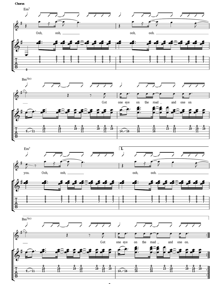 Major Minus Major Minus Acoustic Guitar scores gallery preview page 3