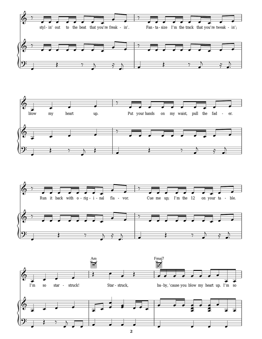 Starstruck Acoustic Guitar scores gallery preview page 2