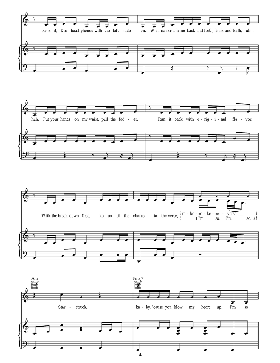 Starstruck Acoustic Guitar scores gallery preview page 4