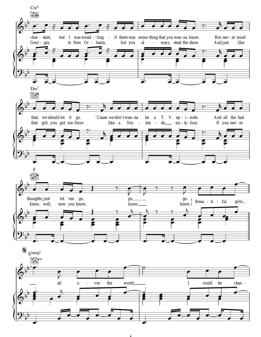 Nothin' On You Nothin' On You Acoustic Guitar scores gallery preview page 4