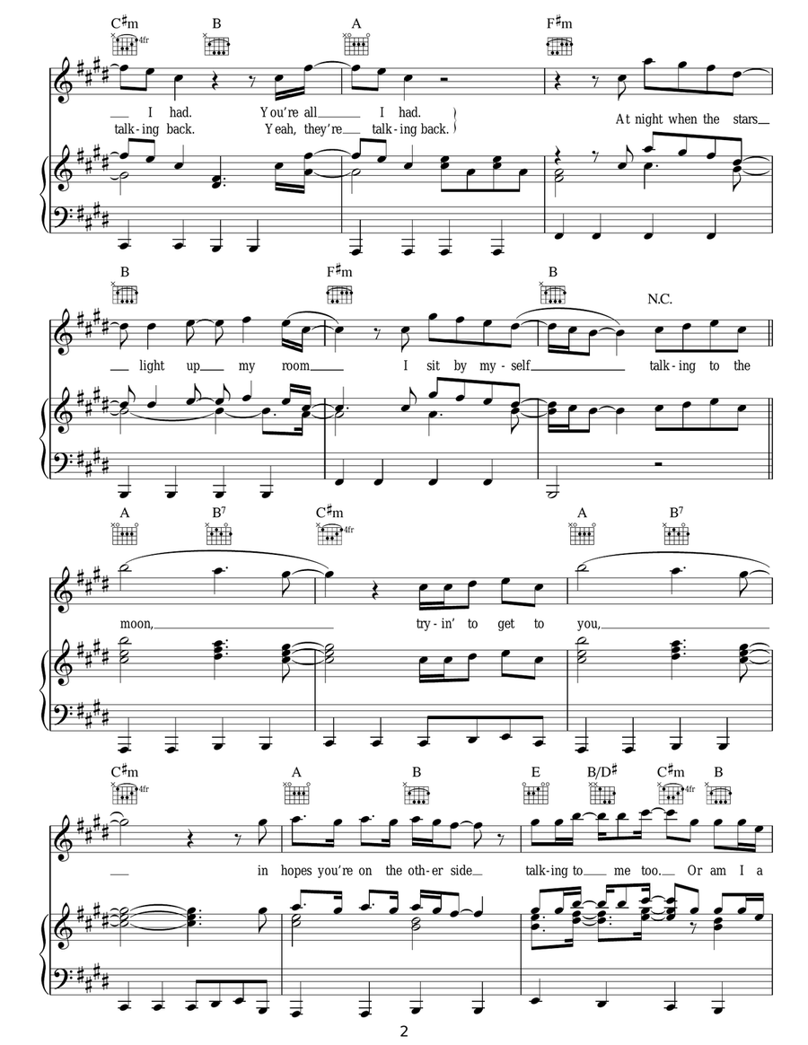 Talking To The Moon Talking To The Moon Acoustic Guitar scores gallery preview page 2