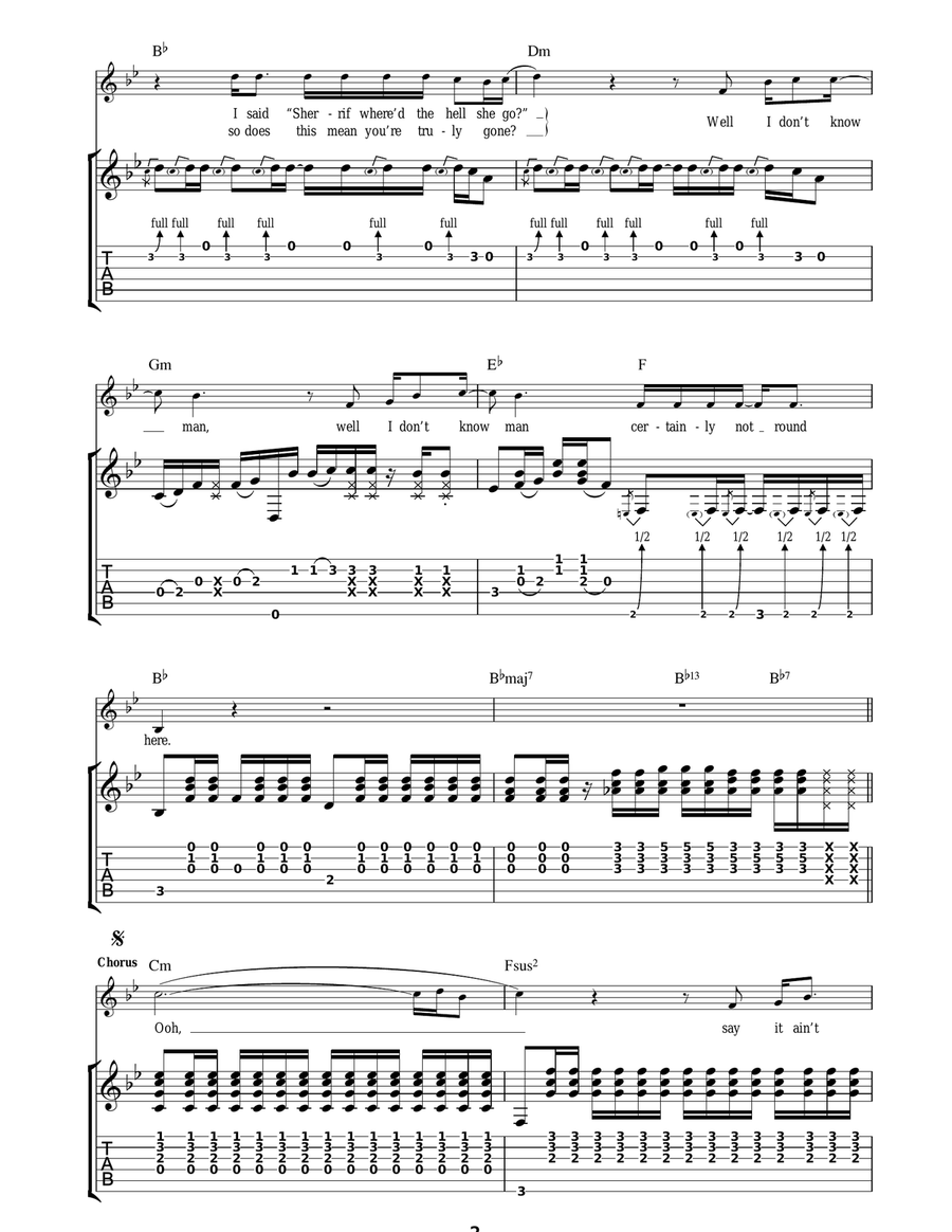 Say It Isn't So Say It Isn't So Acoustic Guitar scores gallery preview page 2