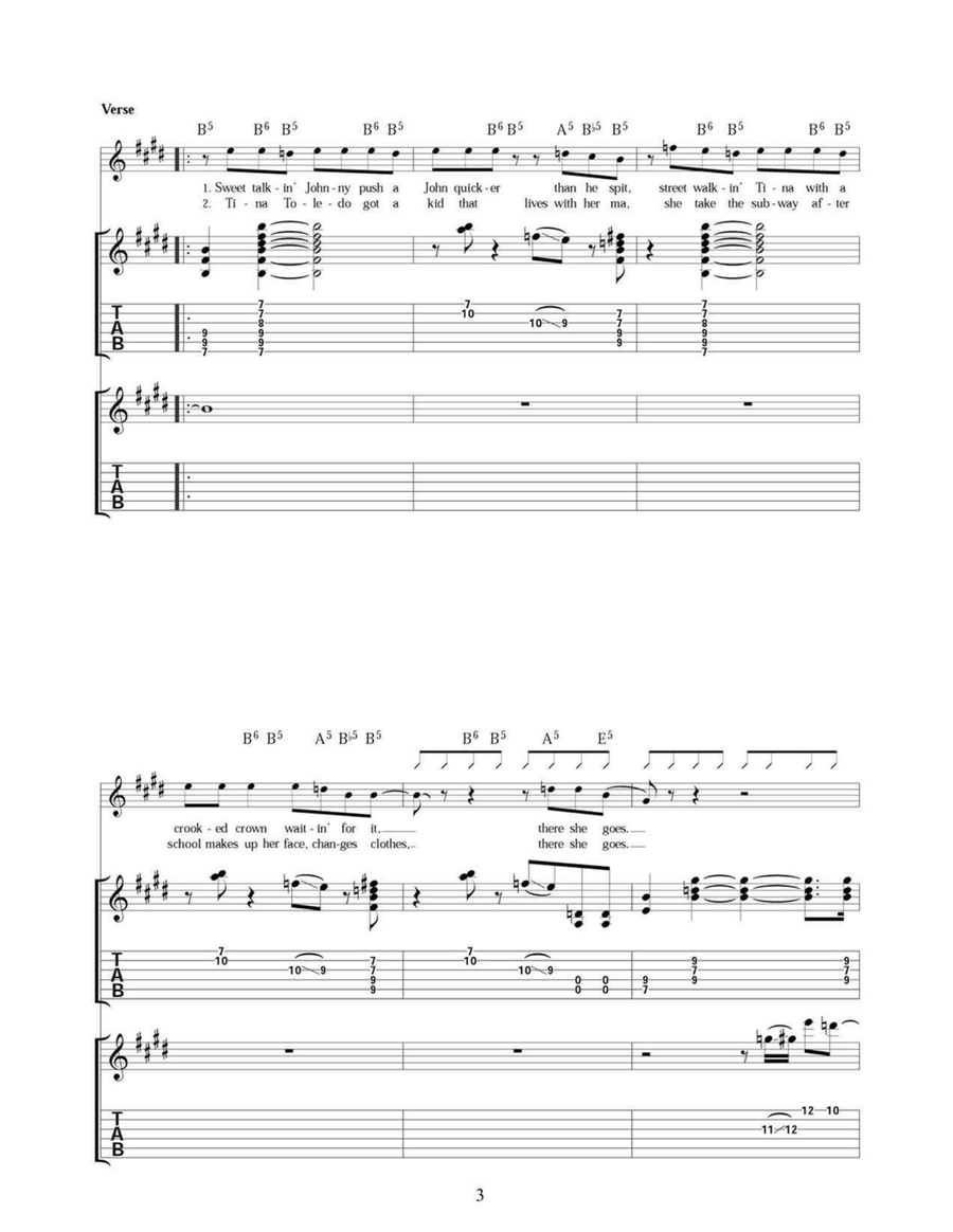 Tina Toledo's Street Walkin' Blues Acoustic Guitar scores gallery preview page 3