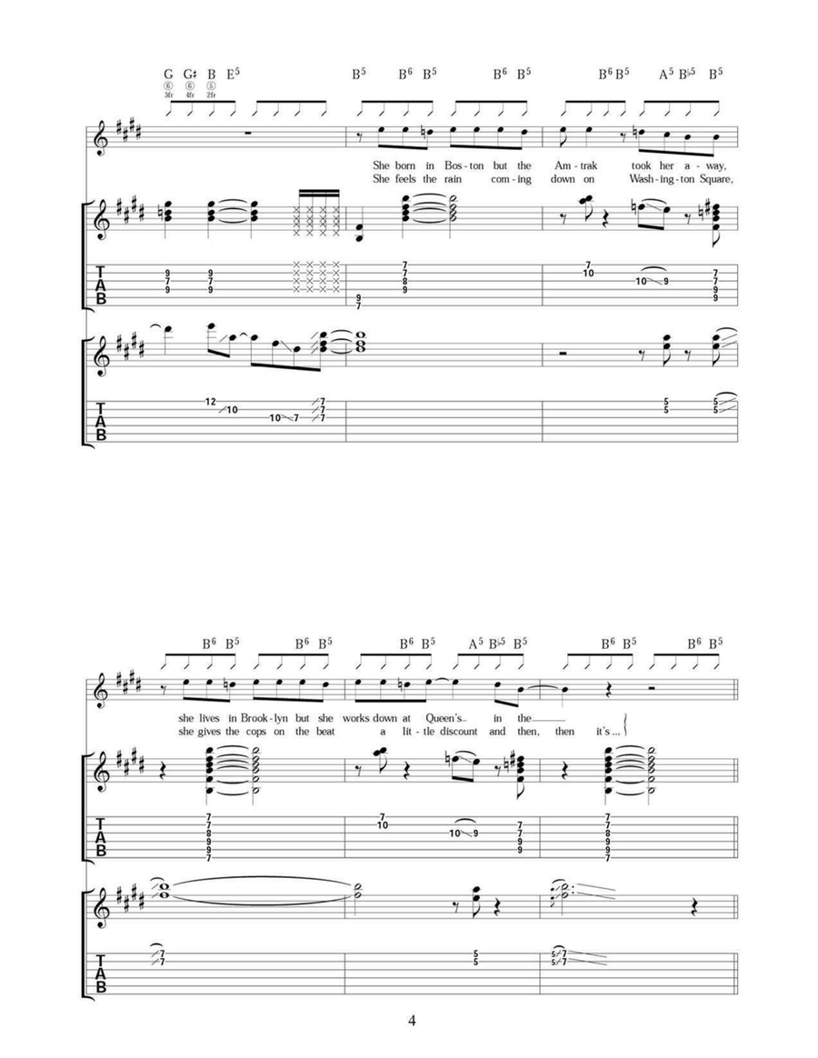 Tina Toledo's Street Walkin' Blues Acoustic Guitar scores gallery preview page 4