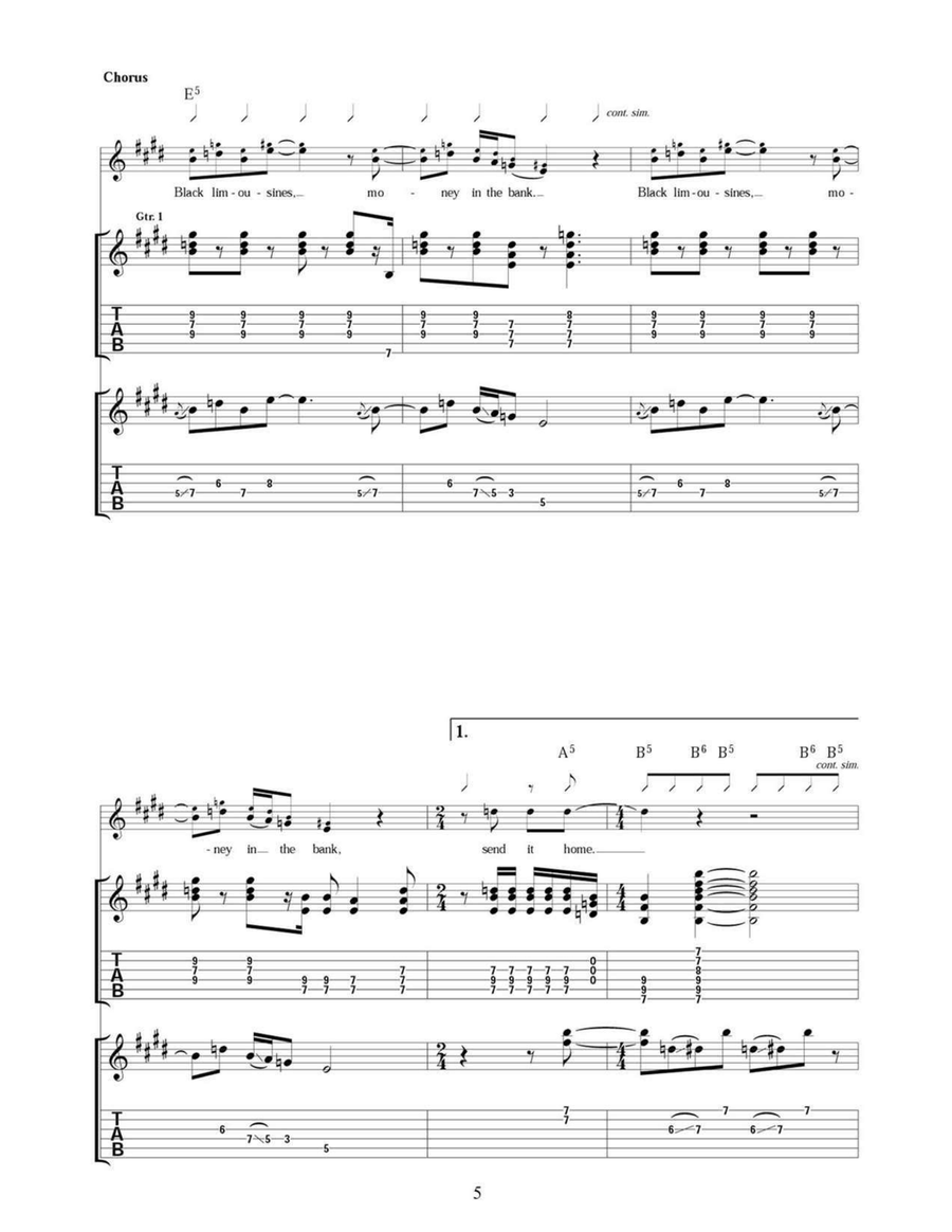 Tina Toledo's Street Walkin' Blues Acoustic Guitar scores gallery preview page 5
