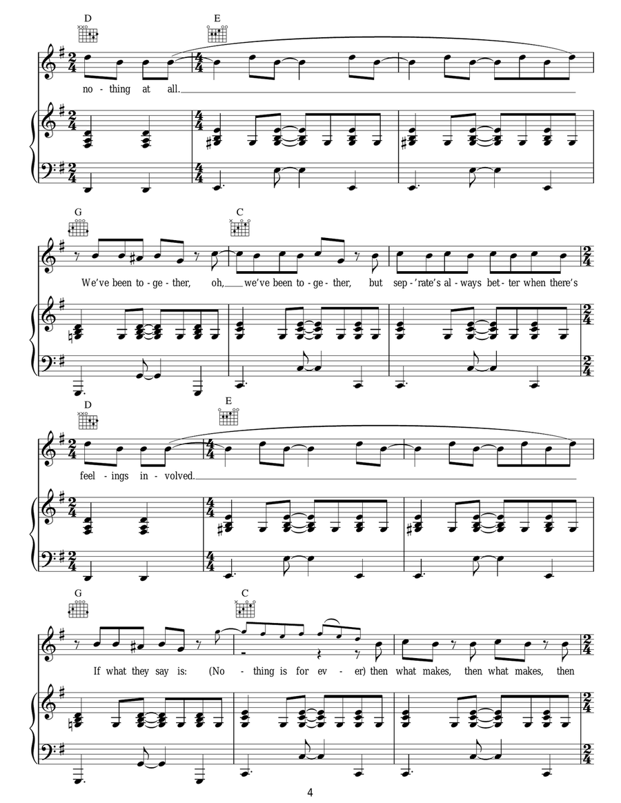 Hey Ya! Hey Ya! Acoustic Guitar scores gallery preview page 4