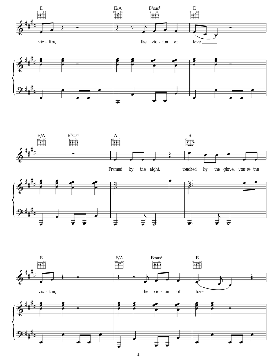 Victim Of Love Victim Of Love Acoustic Guitar scores gallery preview page 4