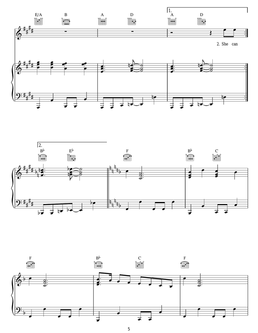 Victim Of Love Victim Of Love Acoustic Guitar scores gallery preview page 5