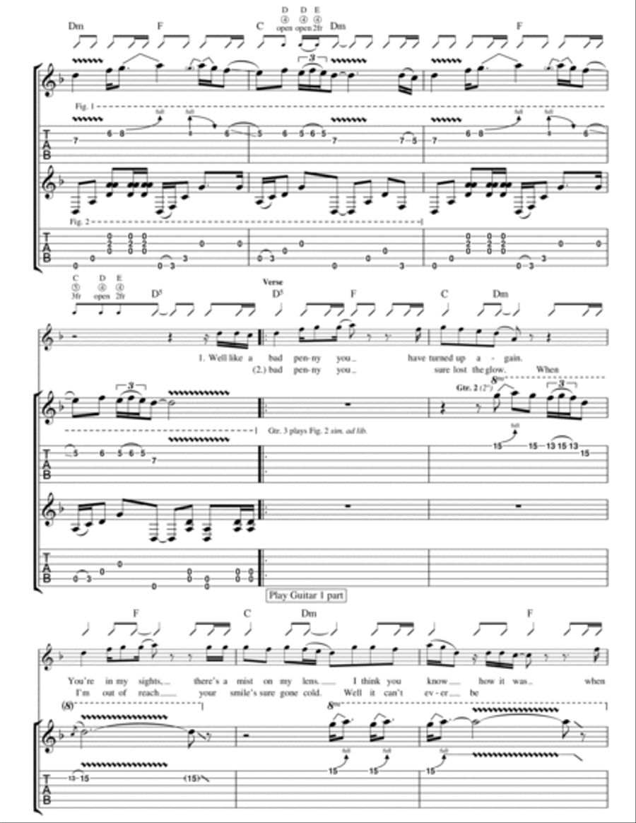 Bad Penny Electric Guitar scores gallery preview page 2