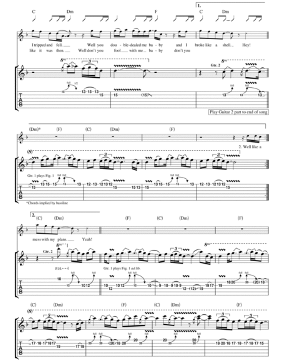 Bad Penny Electric Guitar scores gallery preview page 3