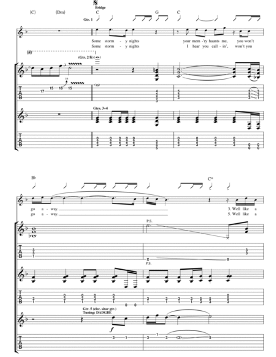 Bad Penny Electric Guitar scores gallery preview page 4