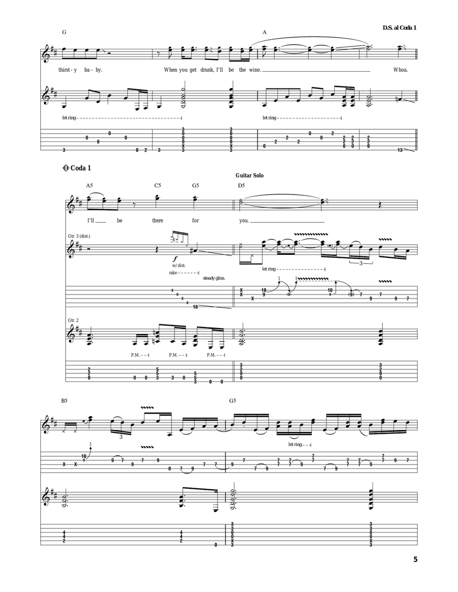 I'll Be There For You Acoustic Guitar scores gallery preview page 5