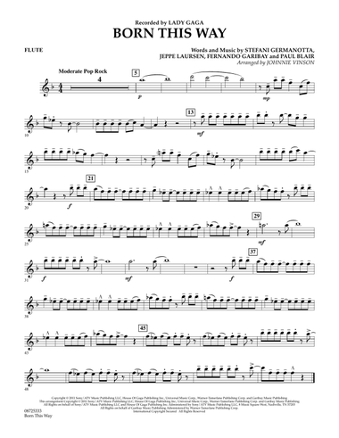 Born This Way - Flute