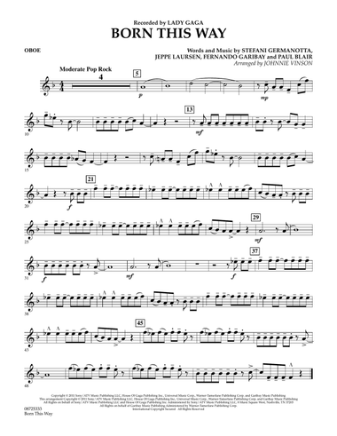 Born This Way - Oboe