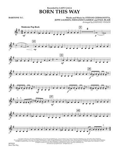 Born This Way - Baritone T.C.
