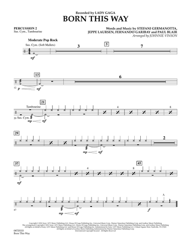 Born This Way - Percussion 2
