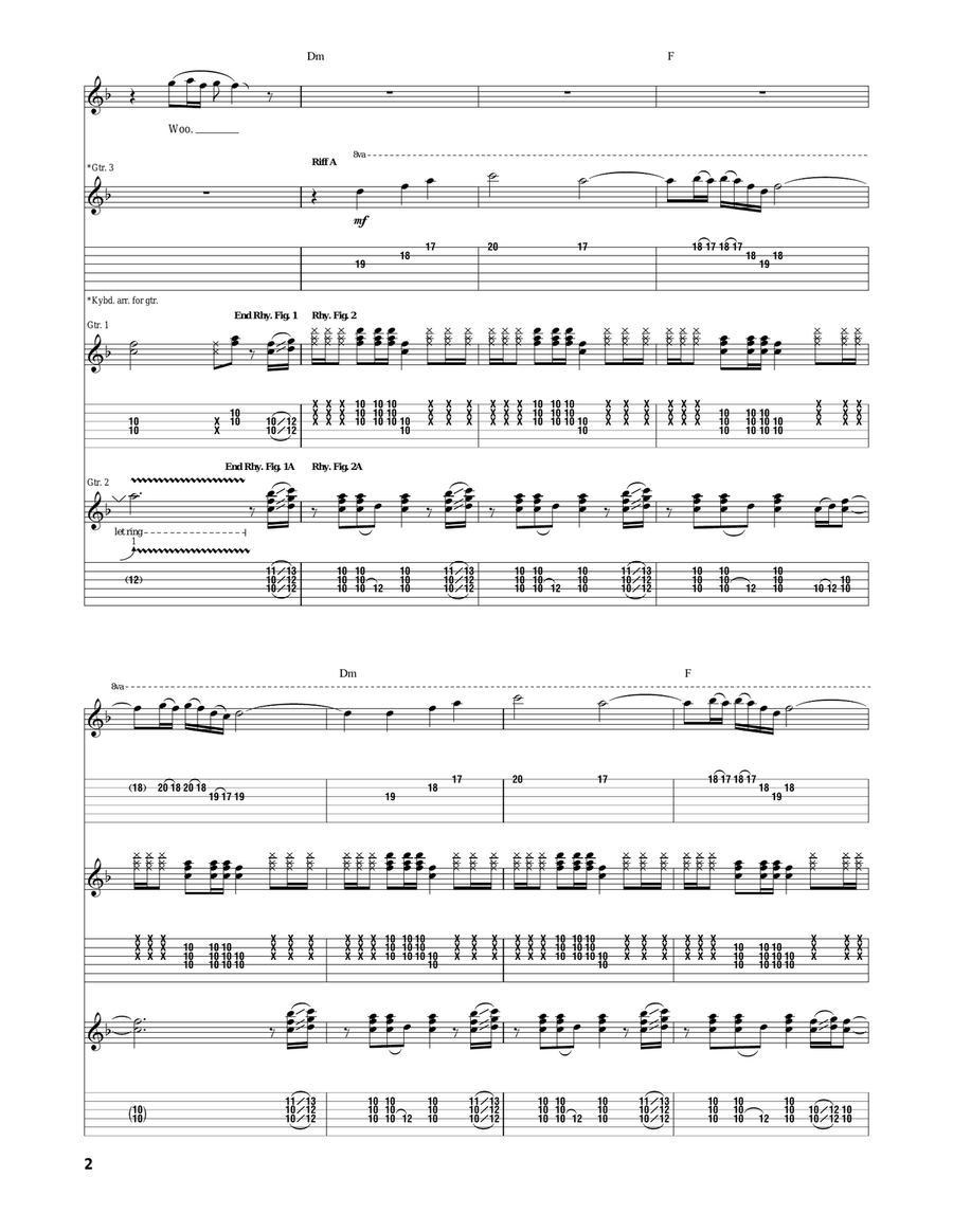 Da Ya Think I'm Sexy Da Ya Think I'm Sexy Acoustic Guitar scores gallery preview page 2