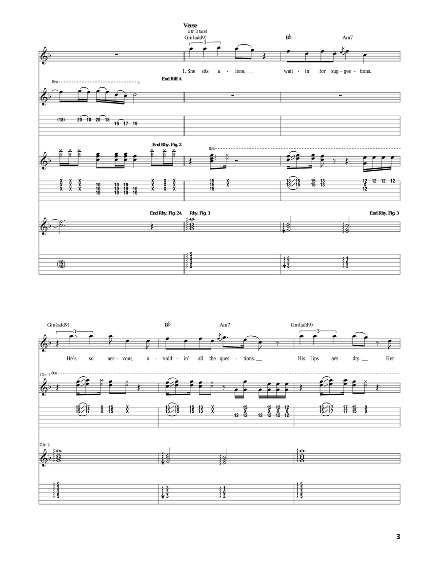 Da Ya Think I'm Sexy Da Ya Think I'm Sexy Acoustic Guitar scores gallery preview page 3