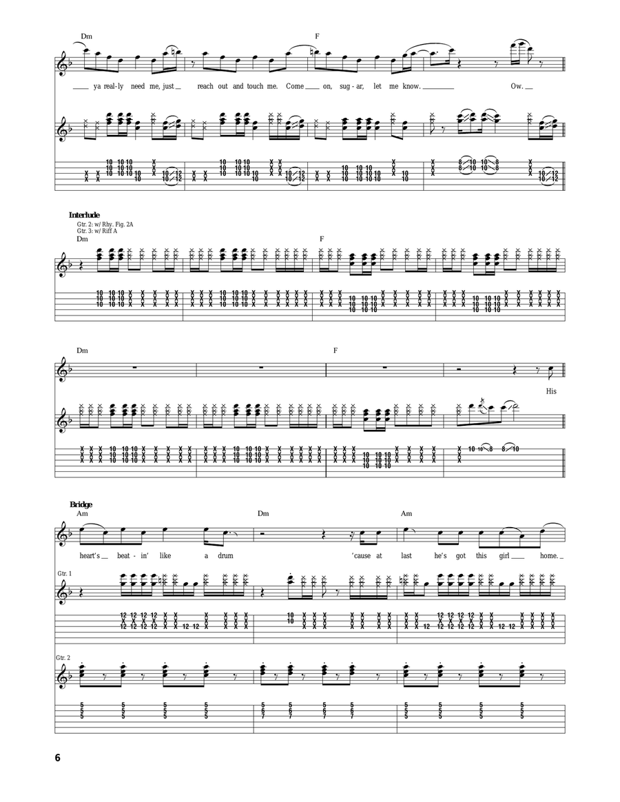 Da Ya Think I'm Sexy Da Ya Think I'm Sexy Acoustic Guitar scores gallery preview page 6