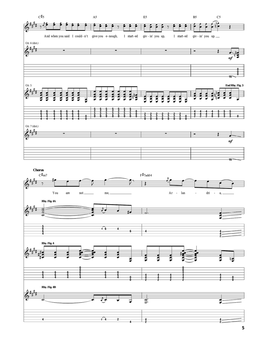 Arlandria Arlandria Acoustic Guitar scores gallery preview page 5
