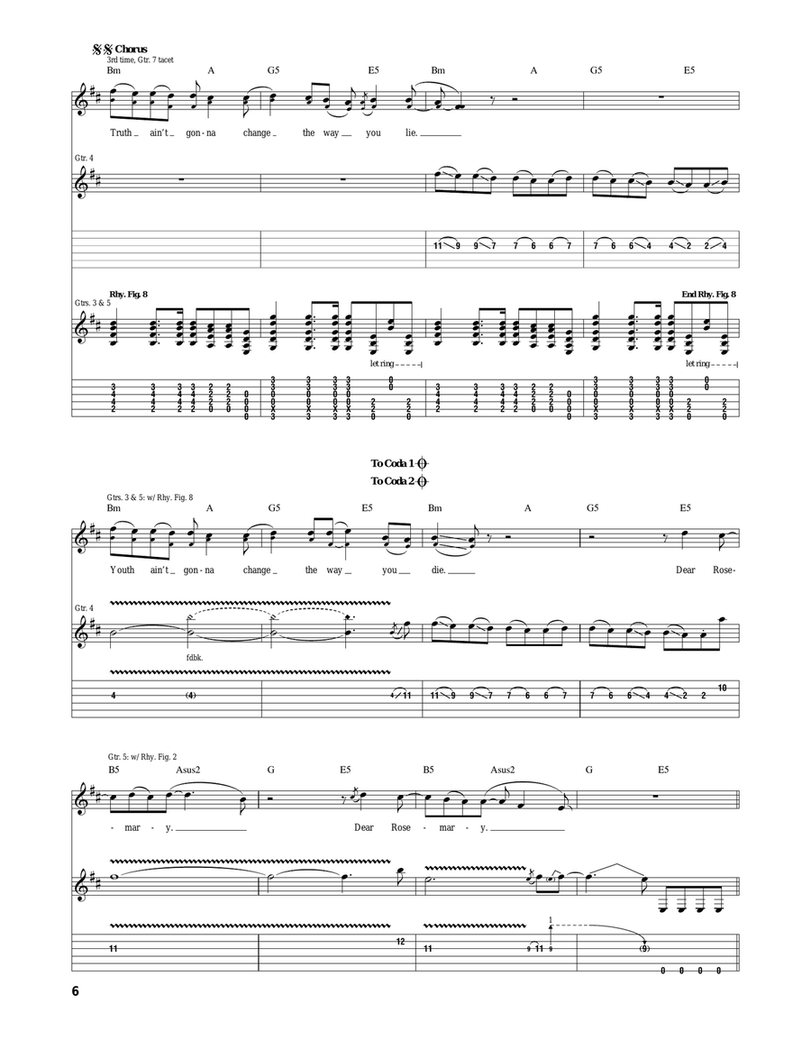 Dear Rosemary Dear Rosemary Acoustic Guitar scores gallery preview page 6