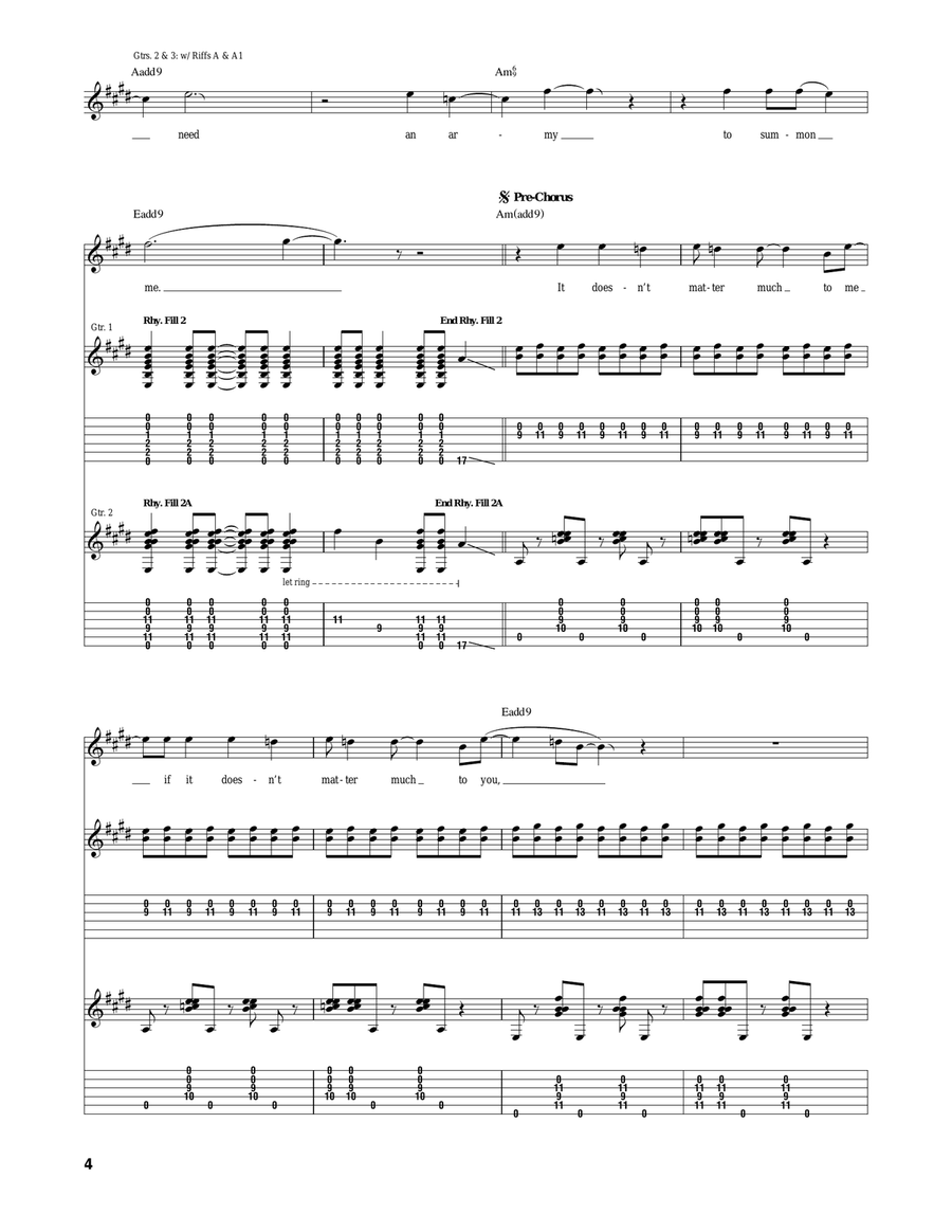 A Matter Of Time A Matter Of Time Acoustic Guitar scores gallery preview page 4