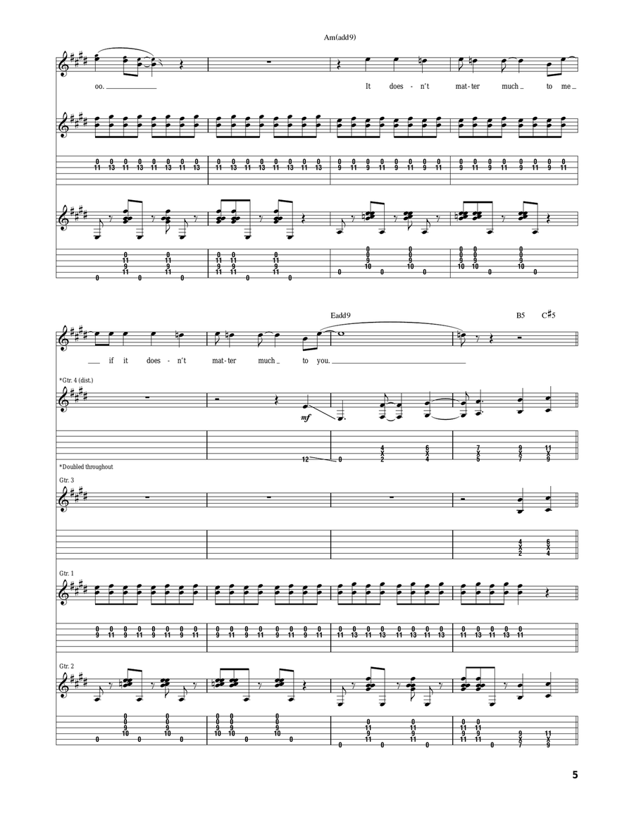A Matter Of Time A Matter Of Time Acoustic Guitar scores gallery preview page 5