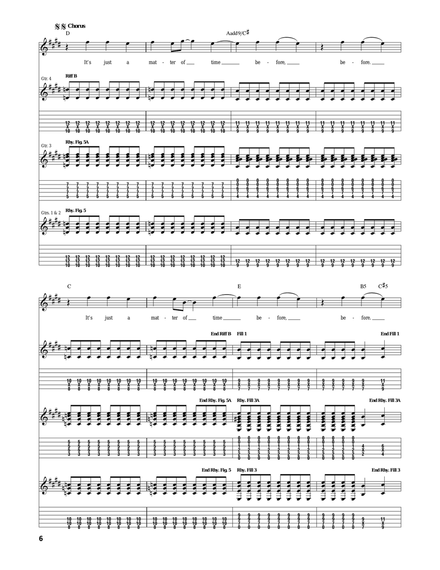 A Matter Of Time A Matter Of Time Acoustic Guitar scores gallery preview page 6