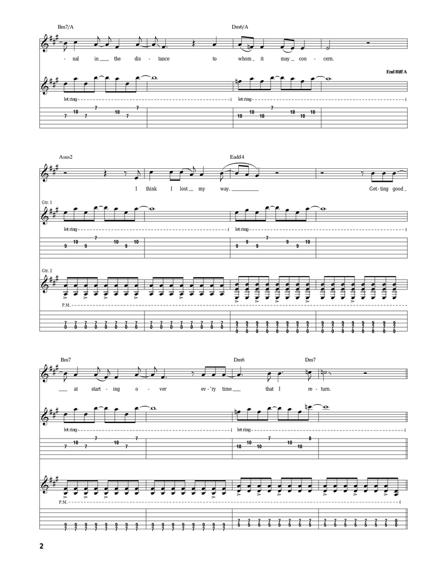 Walk Walk Acoustic Guitar scores gallery preview page 2