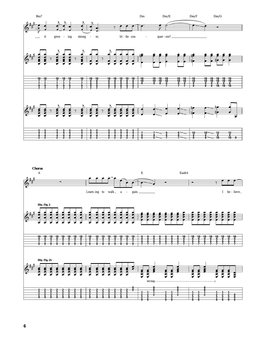 Walk Walk Acoustic Guitar scores gallery preview page 6