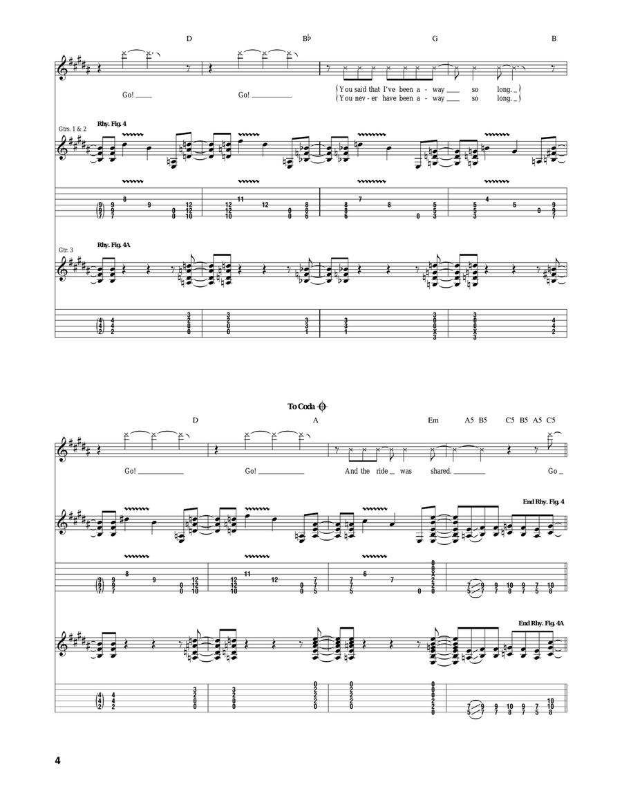 White Limo White Limo Acoustic Guitar scores gallery preview page 4