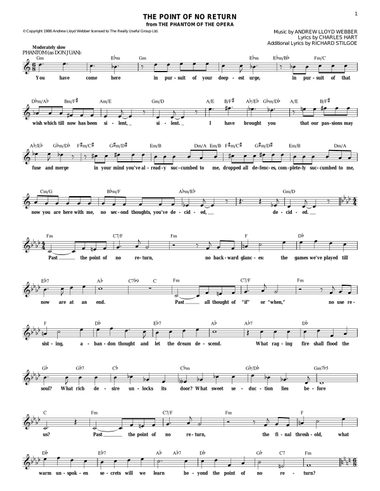 The Point Of No Return (from The Phantom Of The Opera)