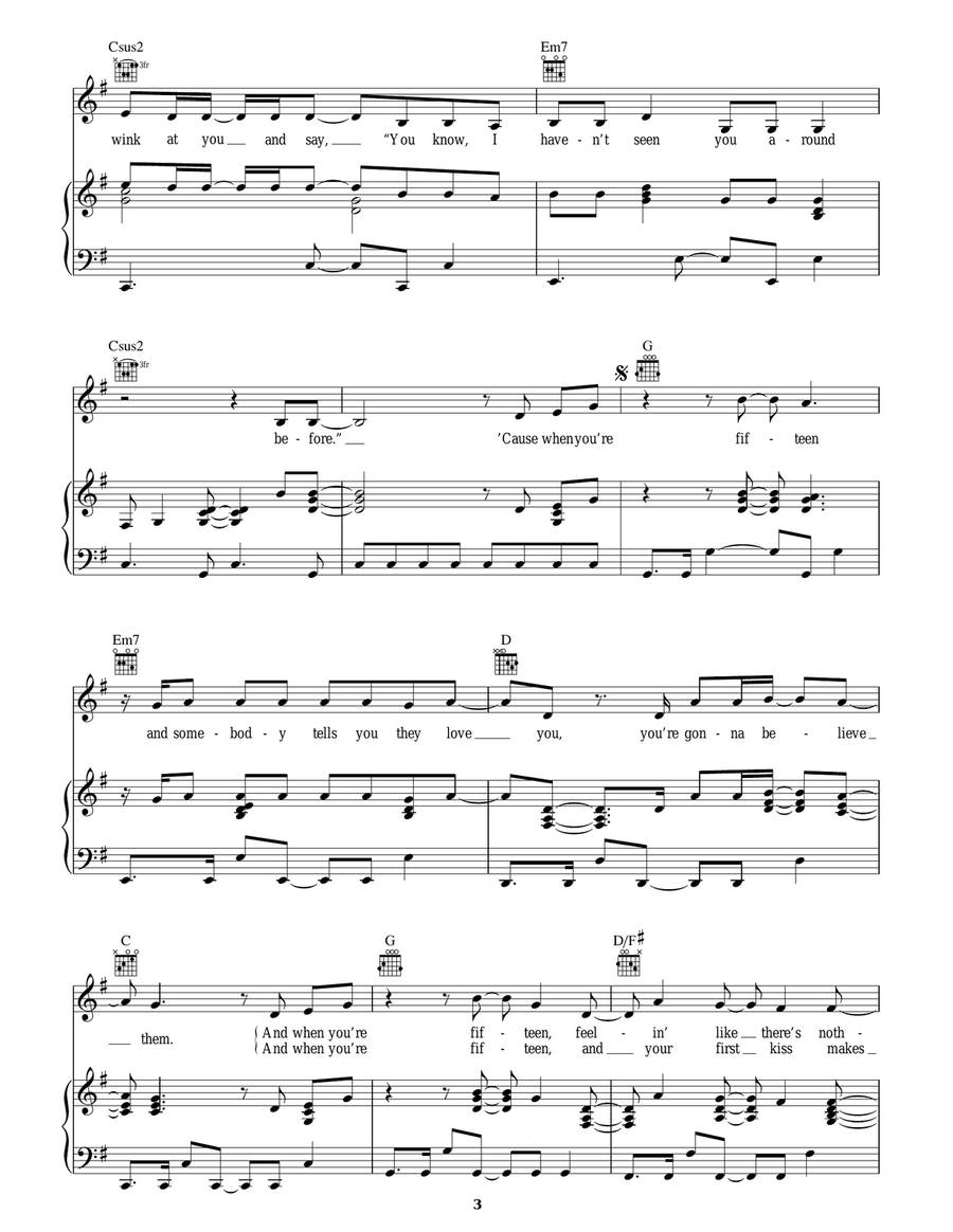 Fifteen Fifteen Acoustic Guitar scores gallery preview page 3