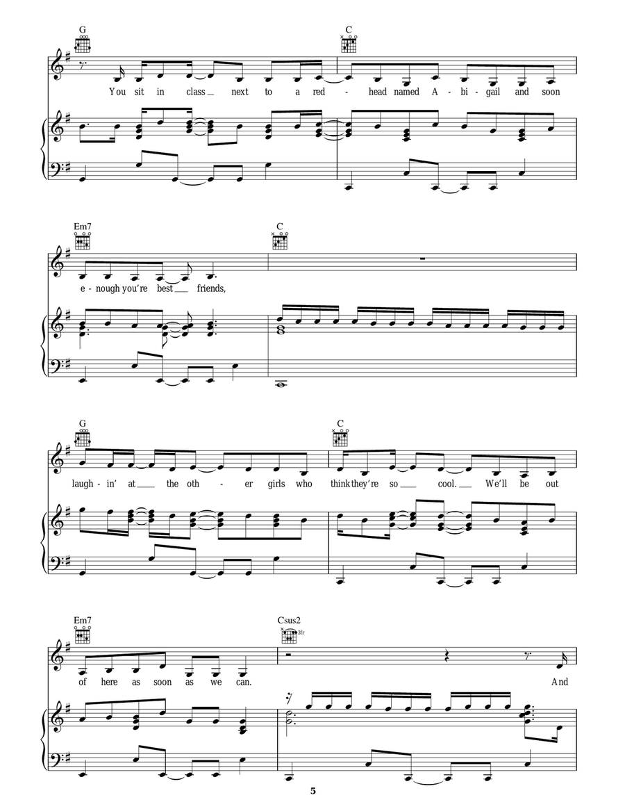 Fifteen Fifteen Acoustic Guitar scores gallery preview page 5