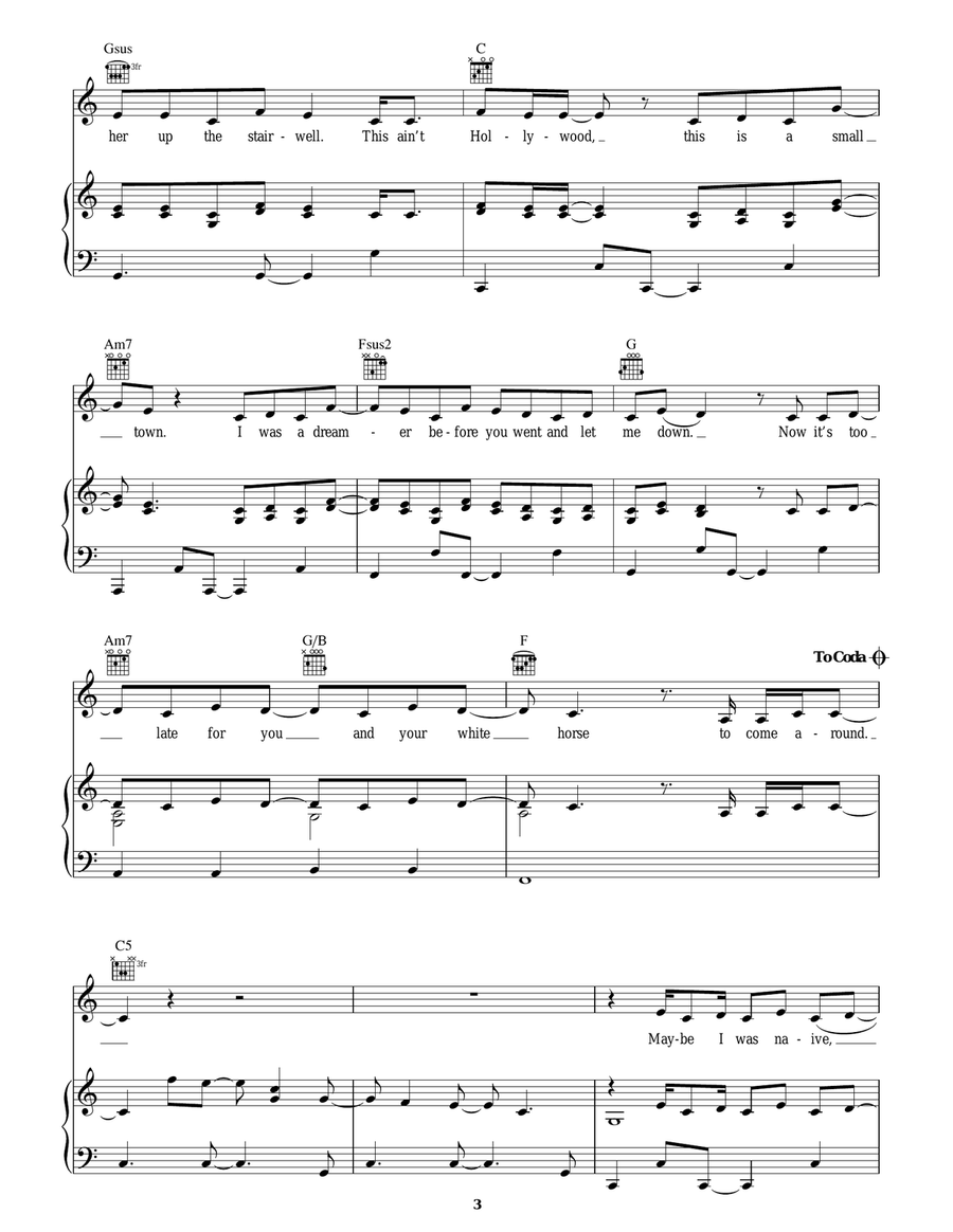White Horse White Horse Acoustic Guitar scores gallery preview page 3