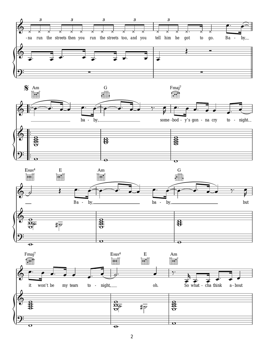 Whatcha Think About That Acoustic Guitar scores gallery preview page 2