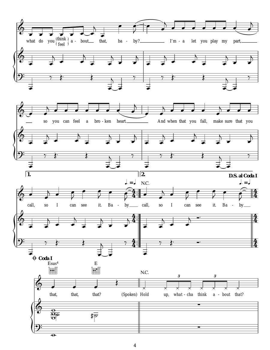 Whatcha Think About That Acoustic Guitar scores gallery preview page 4