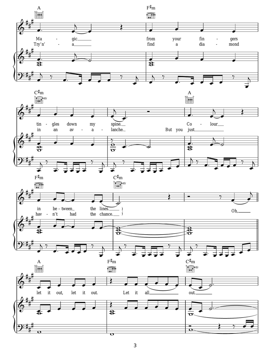 Rearrange Rearrange Acoustic Guitar scores gallery preview page 3