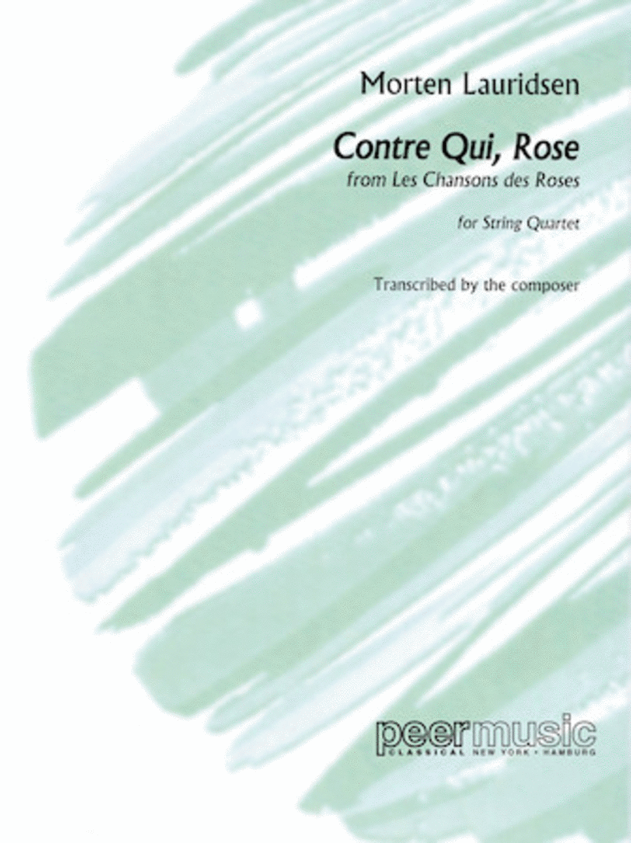 Contre qui, rose String Quartet scores gallery preview page 1