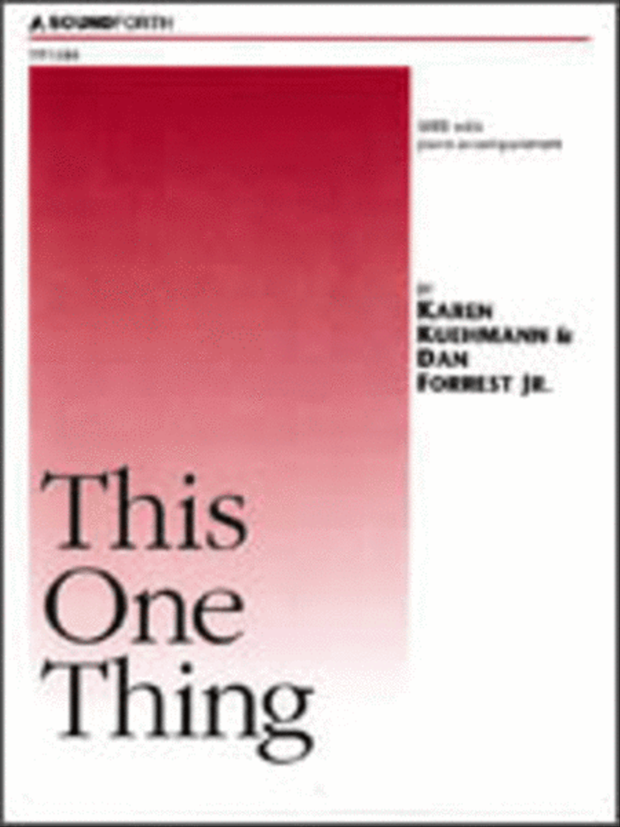 This One Thing 4-Part scores gallery preview page 1