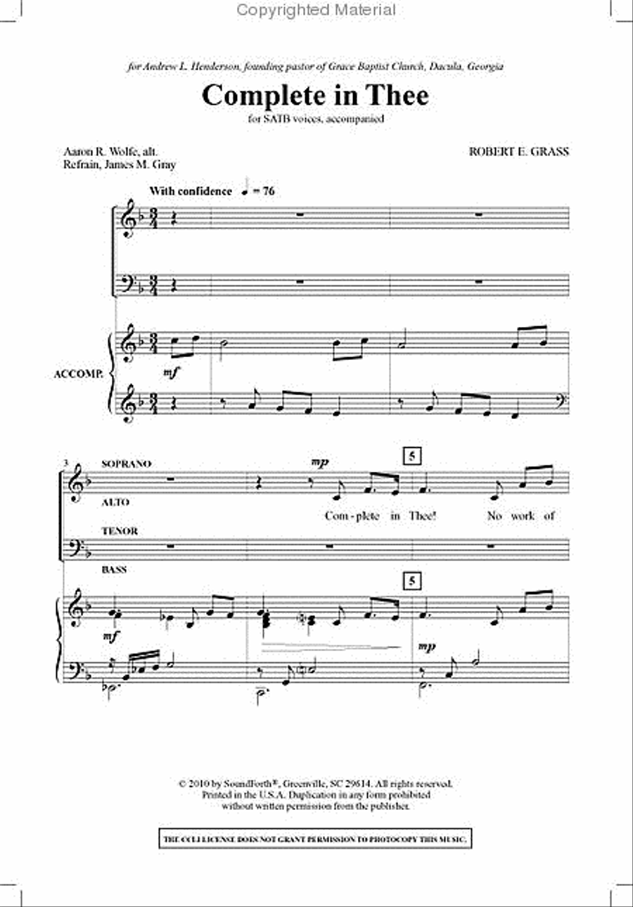 Complete in Thee 4-Part scores gallery preview page 2