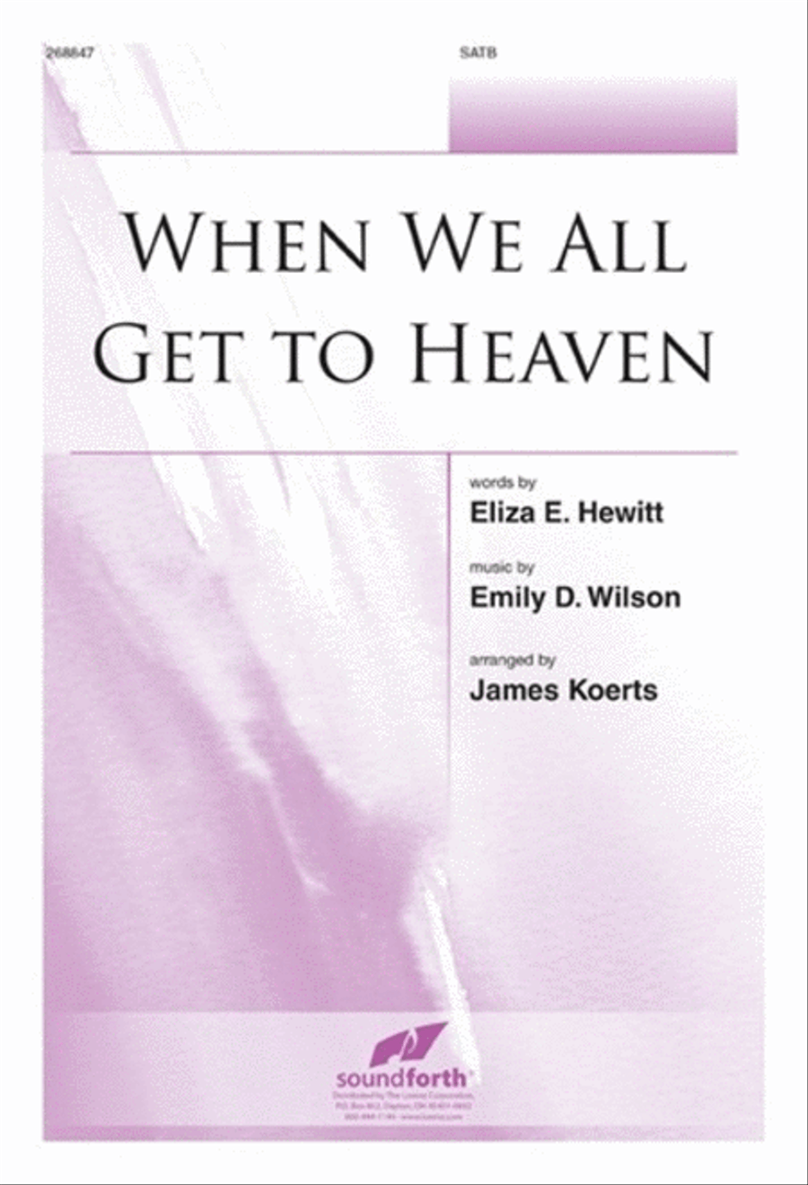 When We All Get to Heaven 4-Part scores gallery preview page 1
