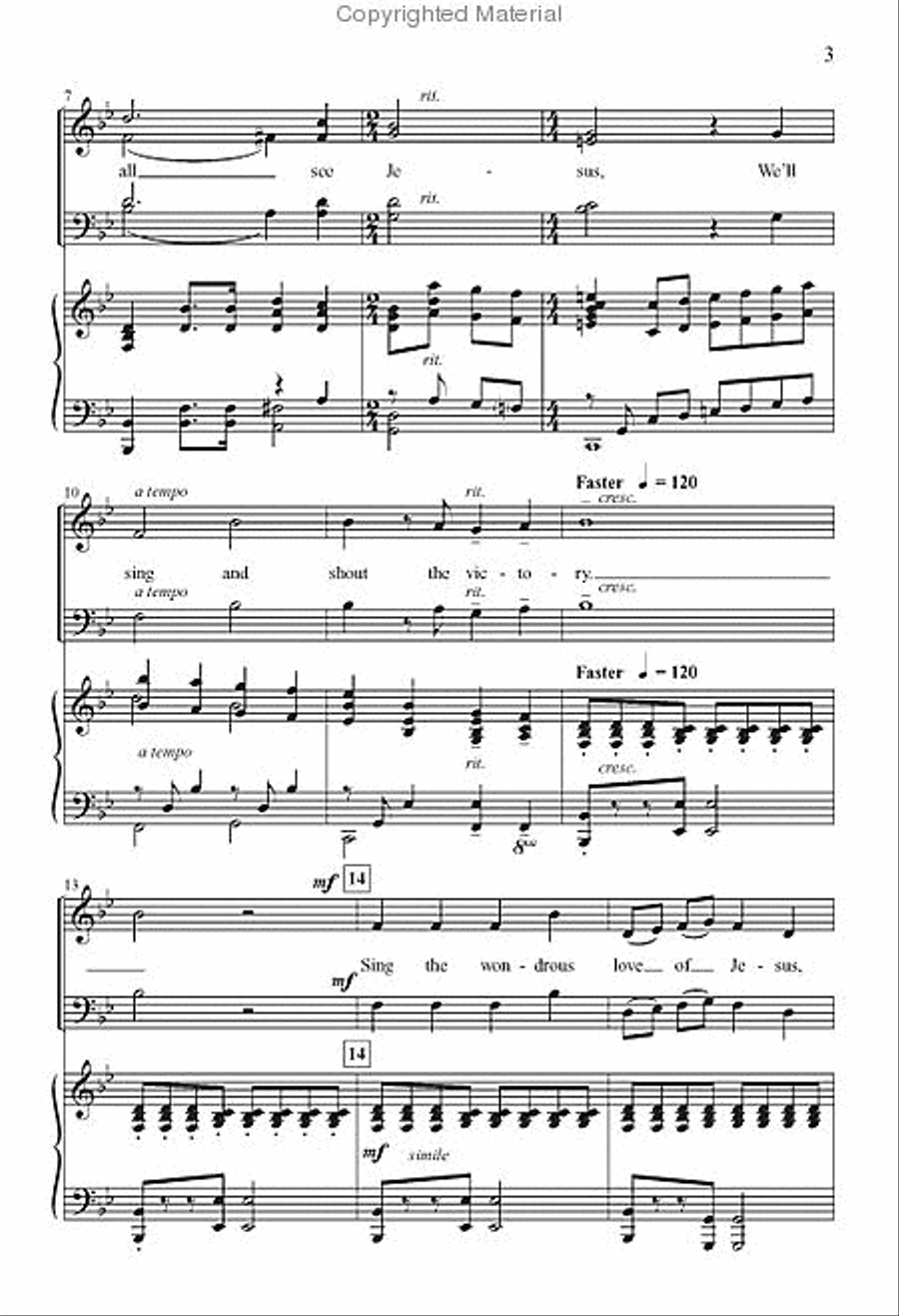 When We All Get to Heaven 4-Part scores gallery preview page 3