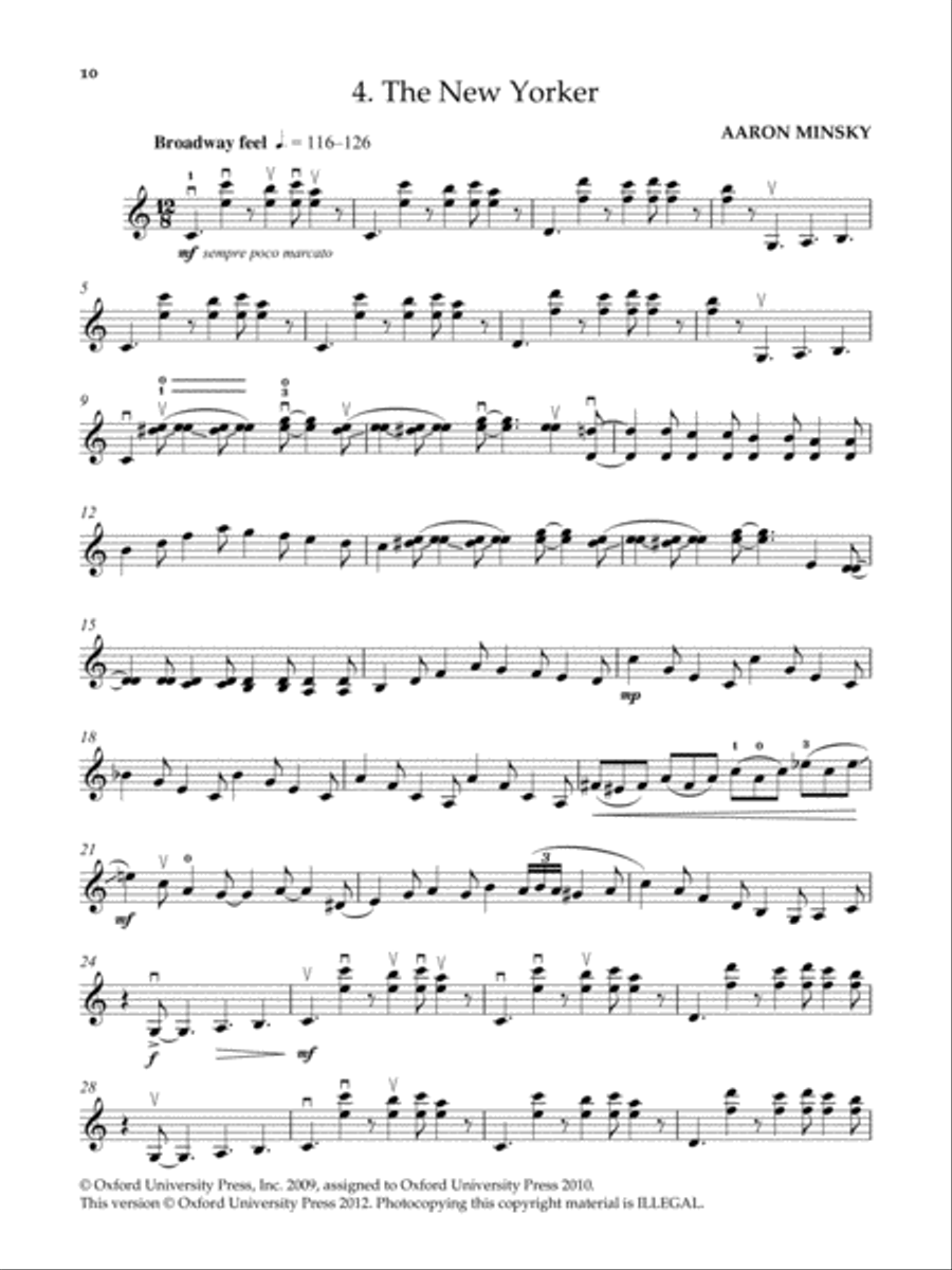 Ten International Violin Encores Violin scores gallery preview page 3