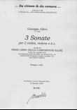 3 Sonate (Venezia, 1668)