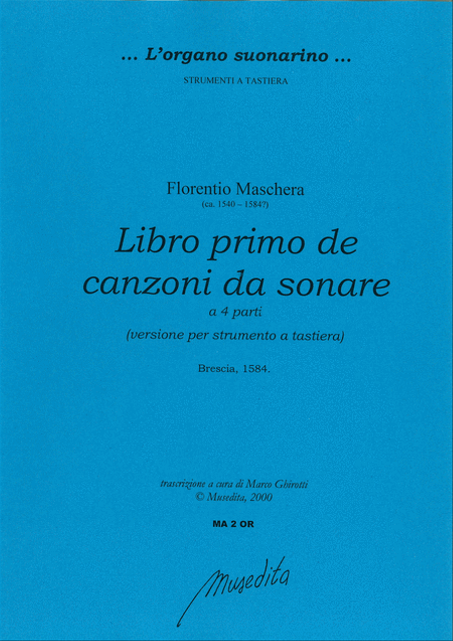 Libro primo de canzoni da sonare (Brescia, 1584) Harpsichord scores gallery preview page 1