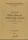 Primo libro de canzoni da sonare (Venezia, 1600)