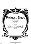Prelude et etude de concert