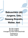 Babuschkin (dt) Jürgens, Udo, Gesang